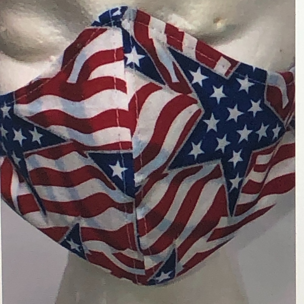 Face Mask Stars & Stripes Flag 4th of July 🎊